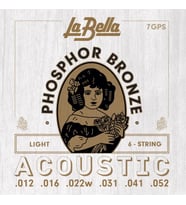 La Bella 7GPS Fosfor Bronz Akustik Gitar Teli (12-52)  Zengin Harmonikler Dayanıklı Sarım
