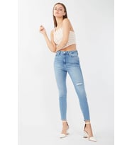 Kadın Mavi Süper Skinny Fit Jean Pantolon