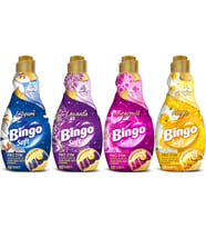 Bingo Soft Çamaşır Yumuşatıcı Konsantre 1440ML Karma 4 Lü Set (Lilyum-Lavanta-Begonvil-Nergis)