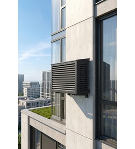 Klima Motoru/Dış Ünite Gizleme/Koruma Kafesi L 120x62x110(H) Açılı Condor