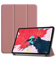 İpad Pro 12.9 2020 (4.Nesil) / İpad Pro 12.9 2021 (5.Nesil) / İpad Pro 12.9 2022 M2 Standlı Tablet Kılıf Smart Cover (Rose)