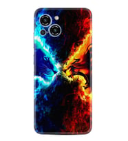 Reeder S23 Max Pro Kılıf Silikon Desen Özel Seri Red Blue Leon 1714