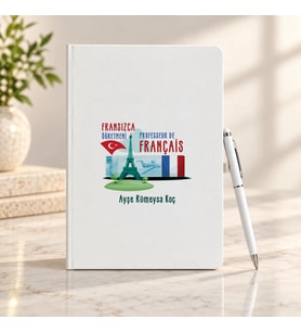 Fransızca Öğretmenine İsme Özel Defter ve Kalem Seti