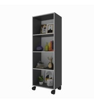 Kenzlife mutfak dolabı raziye 148*050*030 gri tekerlekli banyo evrak ofis ayakkabılık kiler