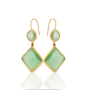Kadir Jewellery 22 Ayar Altın Kaplama Kadın Sallantılı Küpe -El İşçiliği Ve Hipoalerjenik Küpe