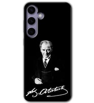 Galaxy S24 Plus Kılıf HD Desen Baskılı Kılıf - Atatürk İmza