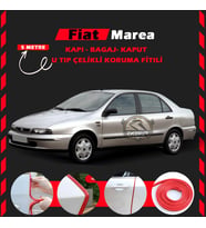 Fiat Marea Oto Araç Kapı Koruma Fitili 5metre Parlak Kırmızı Renk