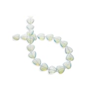 Opal Doğal Taş Kalp Kesim 15mm Dizi