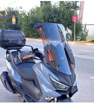 MOTOCAM SYM Joymax Z Plus Ön Cam 2023-2026 Model 70cm Füme Renkli 4mm