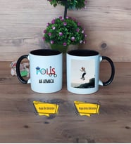 Polis Kupa Bardak Siyah Fotoğraflı Dünya Polisler Günü Hediyesi