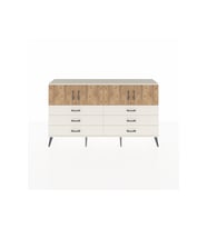 Arges Konsol 2 Raflı 6 Çekmeceli 4 Kapaklı 176x30x99 Aytaşı-Çam/Aytaşı