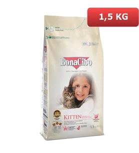 BonaCibo Kitten Tavuk Hamsi Yavru Kedi Maması 1,5 kg