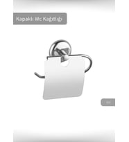 Kapaklı Tuvalet Kağıdı Askılığı Paslanmaz Wc Kağıtlık Tutucu Krom