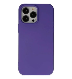 iPhone 14 Pro Kılıf Nano içi Kadife Silikon - Mor