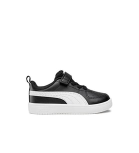 Puma Rickies Ac Ps (385836 14) Cırtlı Çocok Spor Ayakkabı SİYAH BEYAZ