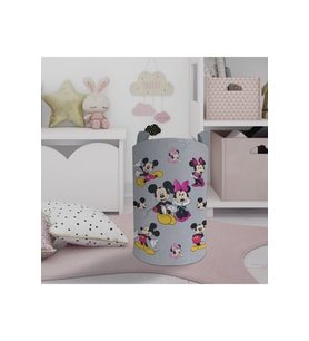 MEKTA HOME BEBEK VE ÇOCUK ODASI Mickey ve Minnie Mause Desenli Seksekli Oyuncak Sepeti