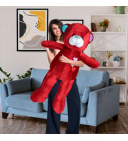 Sempatik Dev Peluş Ayıcık 100CM Kırmızı