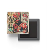 Spider-Man - Baskılı Buzdolap Magneti Kare - 9x9 cm