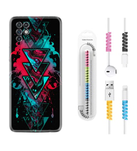 INFINIX Note 11 Pro Note 10 Hot 9 Play Kılıf Kablo Koruma Spiral Silikon Down 1719