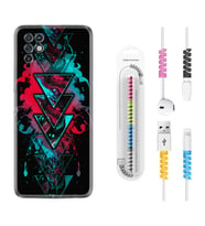 INFINIX Note 11 Pro Note 10 Hot 9 Play Kılıf Kablo Koruma Spiral Silikon Down 1719