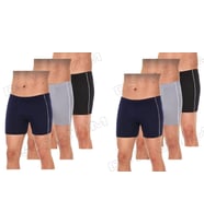 YILDIZ ÇAMAŞIR 106, 107, 108, ERKEK MODAL BİYELİ SİYAH, GRİ, LACİVERT, BOXER 6 ADET
