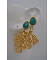 STONEAGE JEWELLERY Altın Kaplama Kolye Küpe Set Takım Zincirli (Altın / Dore)