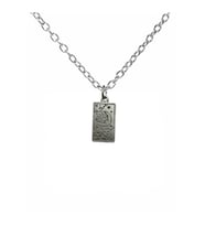 The Moon Tarot Kartı Figürlü Kolye – 60 cm Zincirli Zamak Kaplama Unisex Spiritüel Aksesuar
