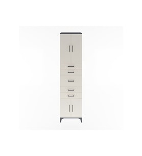 Hyperion Dolap 2 Raflı 5 Çekmeceli 4 Kapaklı 60x44x243 Antrasit-Aytaşı