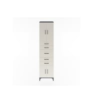 Hyperion Dolap 2 Raflı 5 Çekmeceli 4 Kapaklı 60x44x243 Antrasit-Aytaşı