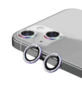 Apple iPhone 13 Mini CL-06 Renkli Taşlı Kamera Lens Koruyucu (Çok Renkli)