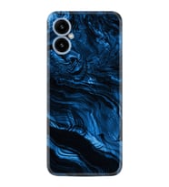 Pova 5 Kılıf Resimli Desenli Baskılı Silikon Blue MArble 1379