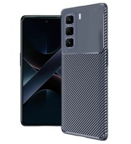 Durukar® İnfinix Hot 50 4G Kılıf Auto Focus Karbon Kapak - Lacivert