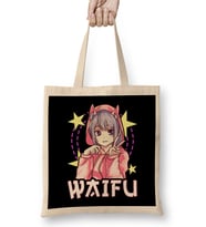 Waifu Anime Girl Japanese Cute Manga Kawaii Senpai Bez Çanta Uzun Saplı