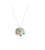 Kuzu Koyun Sheep Kolye Unisex 925 Ayar Gümüş Kaplama