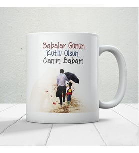 Canım Babam Baskılı Babalar Günü Kupa Bardak Kahve Kupa Bardak-3