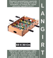 Premium Eğlenceli Çocuk Genç Yetişkin Stres Azaltan Refleks Oyun Ahşap Masa Üstü Langırt 50 X 30 Cm