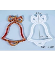 EPOKSİ REÇİNE SİLİKON KALIP İTHAL KAPI SÜSÜ NOEL SİLİKON KALIP HB4521-0099 (Beyaz)