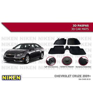 Chevrolet Cruze Havuzlu 3D Paspas Niken Siyah 2009 Sonrası