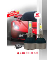 H7 White Beyaz Led Xenon Far Ledi Led Zenon Far Ampulü