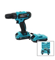 MAVİ 1250 RPM BN-5 F-136 CORDLESS DRILL FULL ŞARJLI=24V=5.0Ah - 2 BATARYA MATKAP SETİ ÇANTALI (5680)