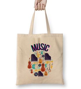 Music Bez Çanta Uzun Saplı