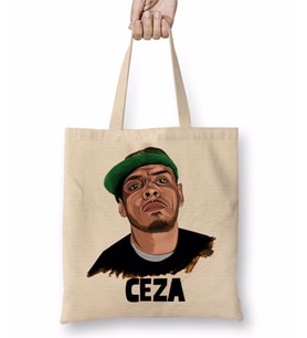 Ceza İllustrasyon Bez Çanta Uzun Saplı
