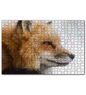 Cakapuzzle Uzakları İzleyen Kızıl Tilki Yakın Çekim  Puzzle Yapboz MDF (Ahşap) (120 Parça)