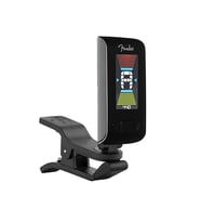 Fender 0239979007 Original Tuner Akort Cihazı (Siyah) Titreşim Sensörlü Hızlı Tepki Veren Klipsli Tuner 360 Derece Döner Ekran