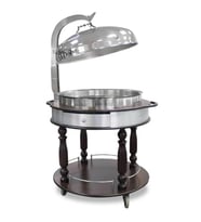 Öztiryakiler Chafing Dish Servis Arabası Ø90