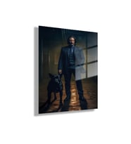 Temperli Gerçek Cam Tablo Film Karakteri John Wick