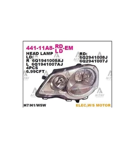 Esse Otomotiv Polo 05-09 Sol Far - DPO-441-11A8L-LD-EM - 6Q1941007AT