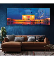 Saatli Anıtkabir Cam Tablo