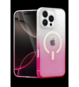 Pilelistore   Apple iPhone 16 Pro Pummel Shiny Magsafe Kapak - Pembe