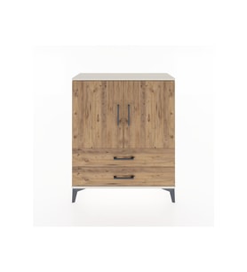Arges Şifonyer 2 Raflı 2 Çekmeceli 2 Kapaklı 88x30x106 Aytaşı-Çam